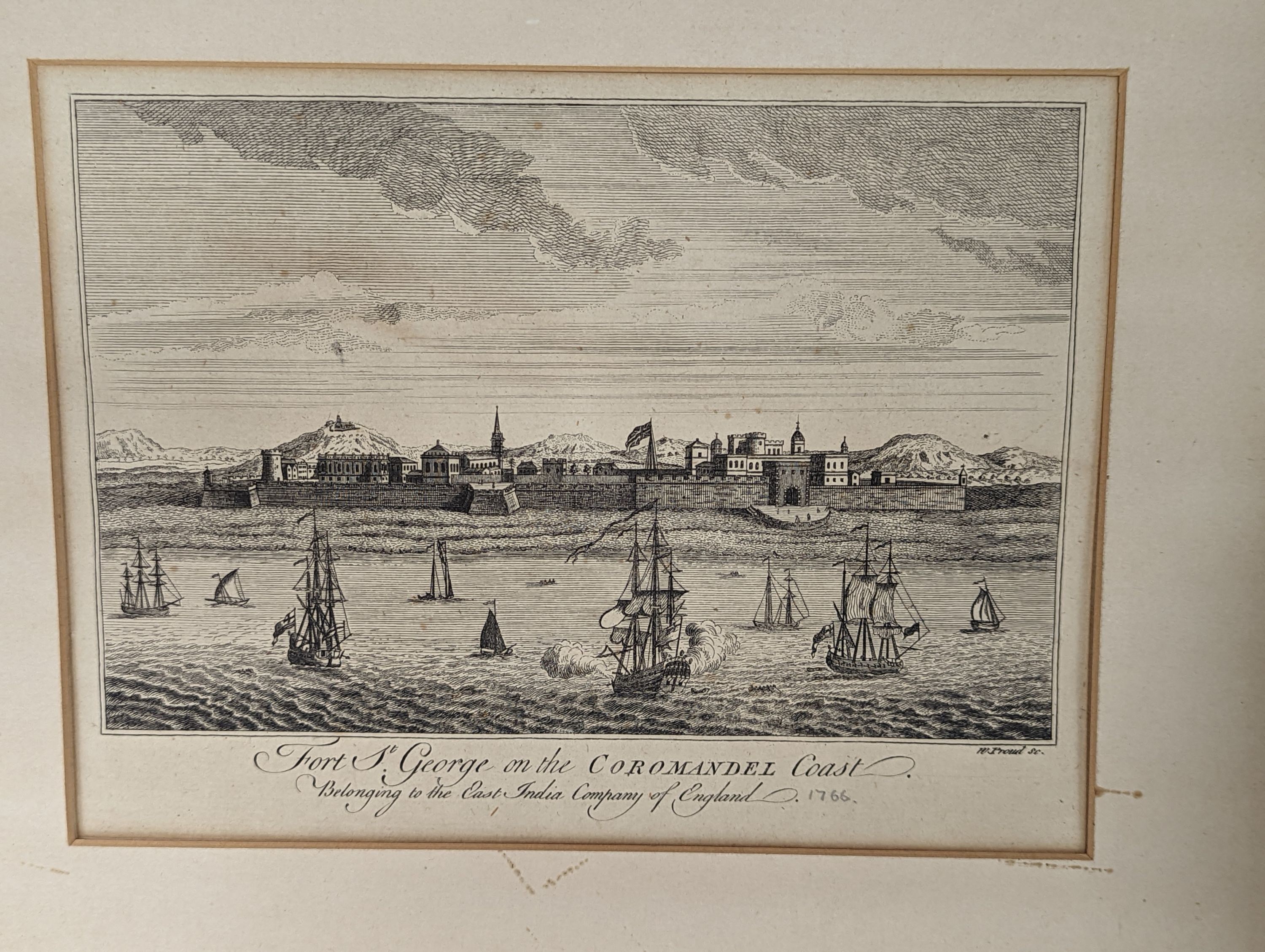 An early framed print, a Coromandel Coast print and two bird prints